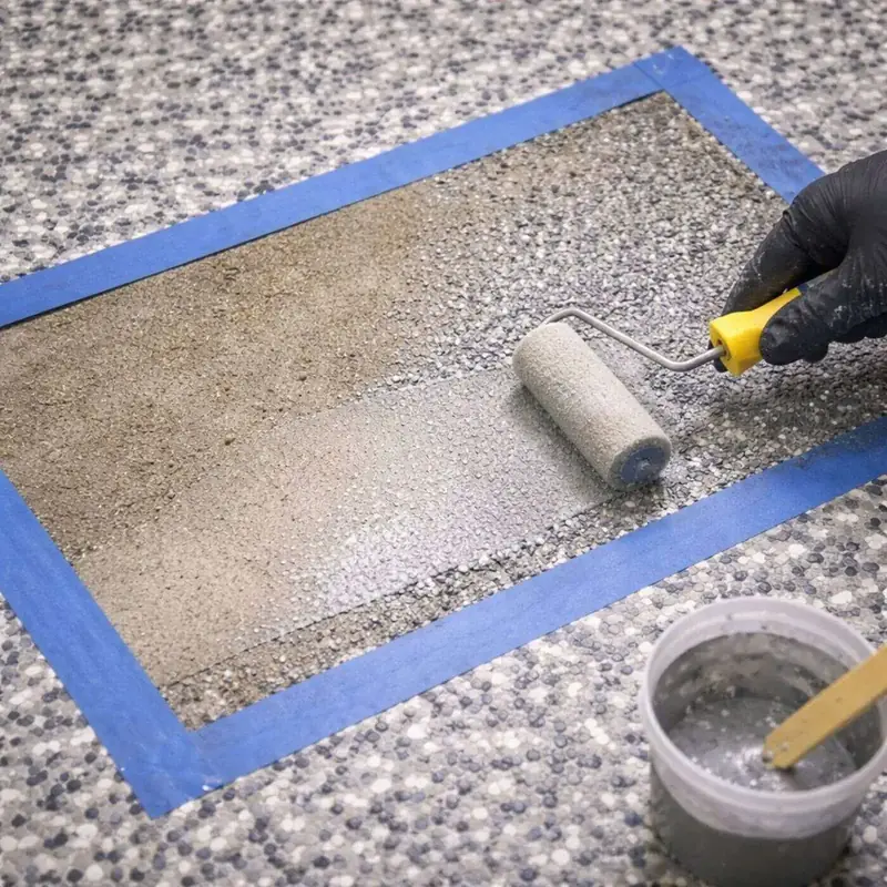 Epoxy floor repair by the Ascent Epoxy team