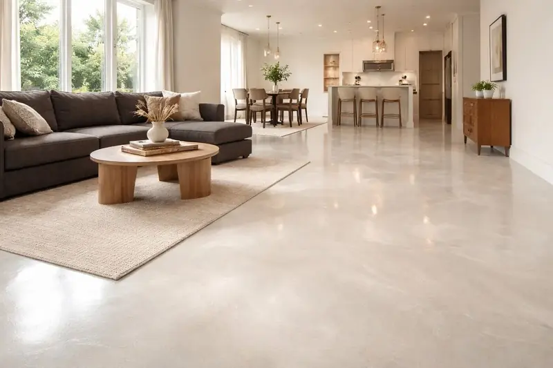 Residential metallic epoxy floor